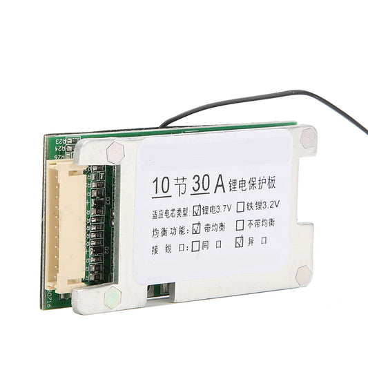 YWBL-WH Lithium Battery Protection Board 10S 36V 30A Li-ion Cell 18650 Battery Protection BMS PCB Board With Balance Function 1000W