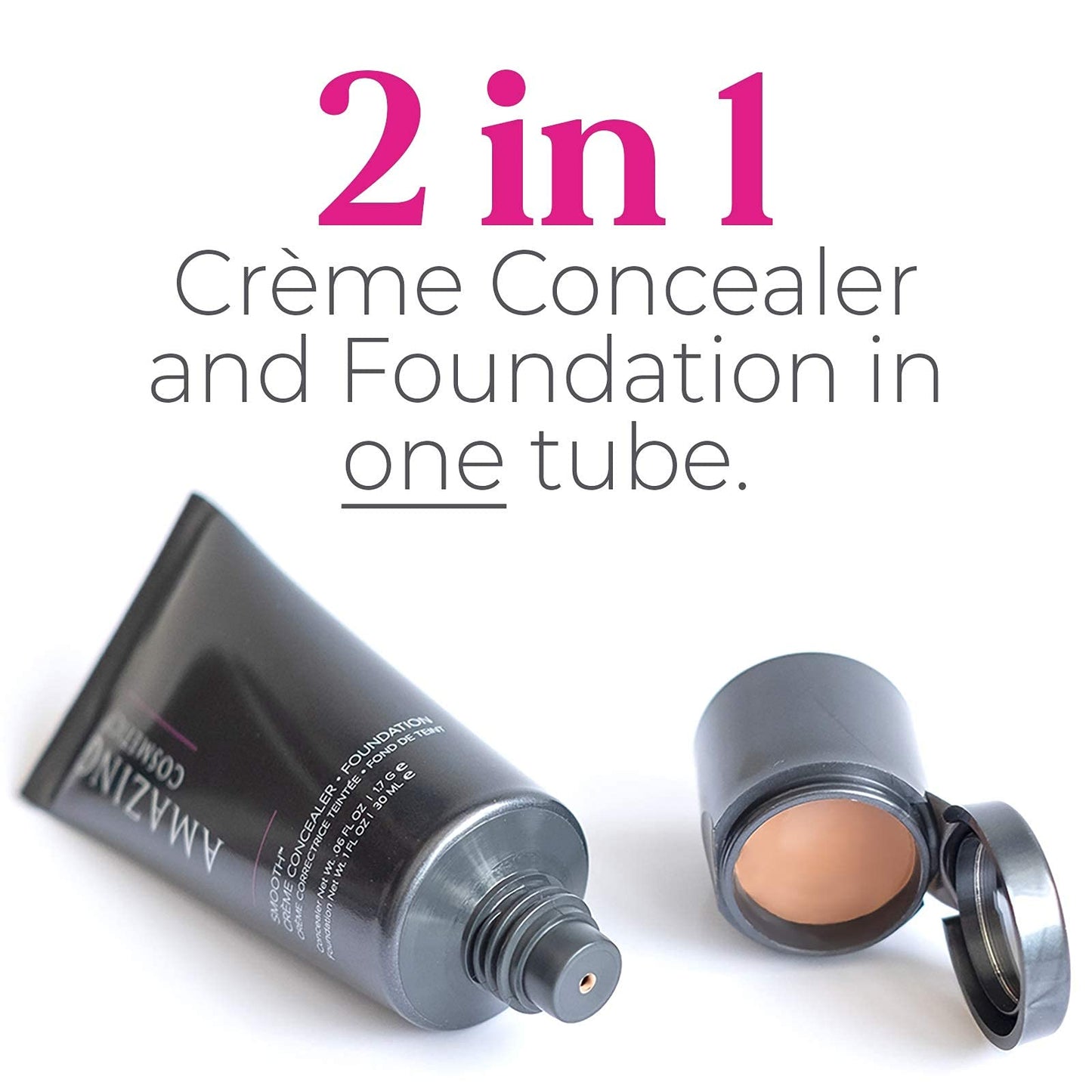 AMAZING COSMETICS Smooth Crème Concealer & Foundation Duo Light Golden