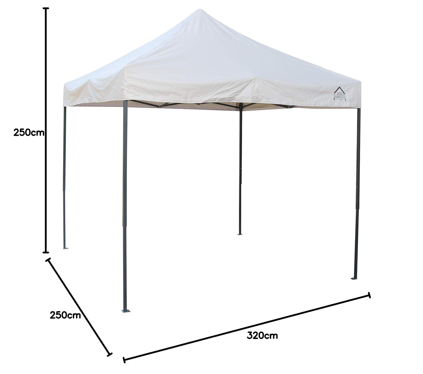 All Seasons Gazebos 2.5x2.5m Pop Up | Heavy Duty, Fully Waterproof Gazebo, High-Grade Materials (Beige) Beige