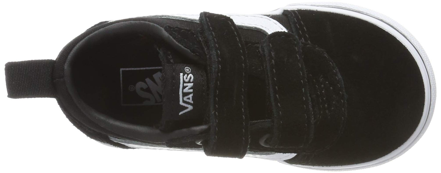 Vans Unisex Kids Td Ward V Sneaker, Black Suede Canvas Black White Iju,3 UK Infant