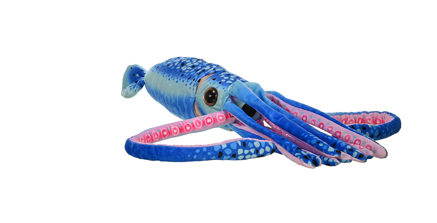 Wild Republic 23548 WR Print Squid Stuffed Animal, Plush Toy, Gifts for Kids