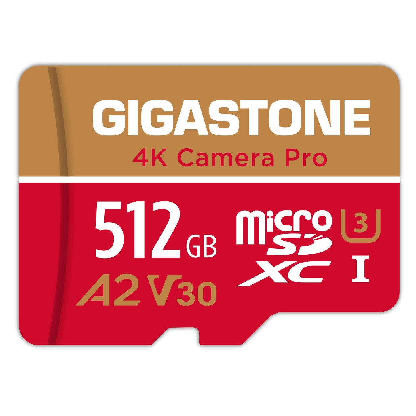 [5-Yrs Free Data Recovery] Gigastone 512GB Micro SD Card, 4K Video Recording for GoPro, Action Camera, DJI, Drone, Nintendo-Switch, R/W up to 100/60 MB/s MicroSDXC Memory Card UHS-I U3 A2 V30 C10 512GB Camera Pro 1-Pack