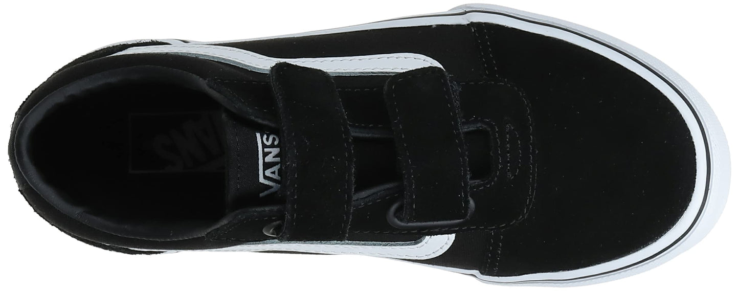 Vans Unisex Kids Td Ward V Sneaker, Black Suede Canvas Black White Iju,3 UK Infant