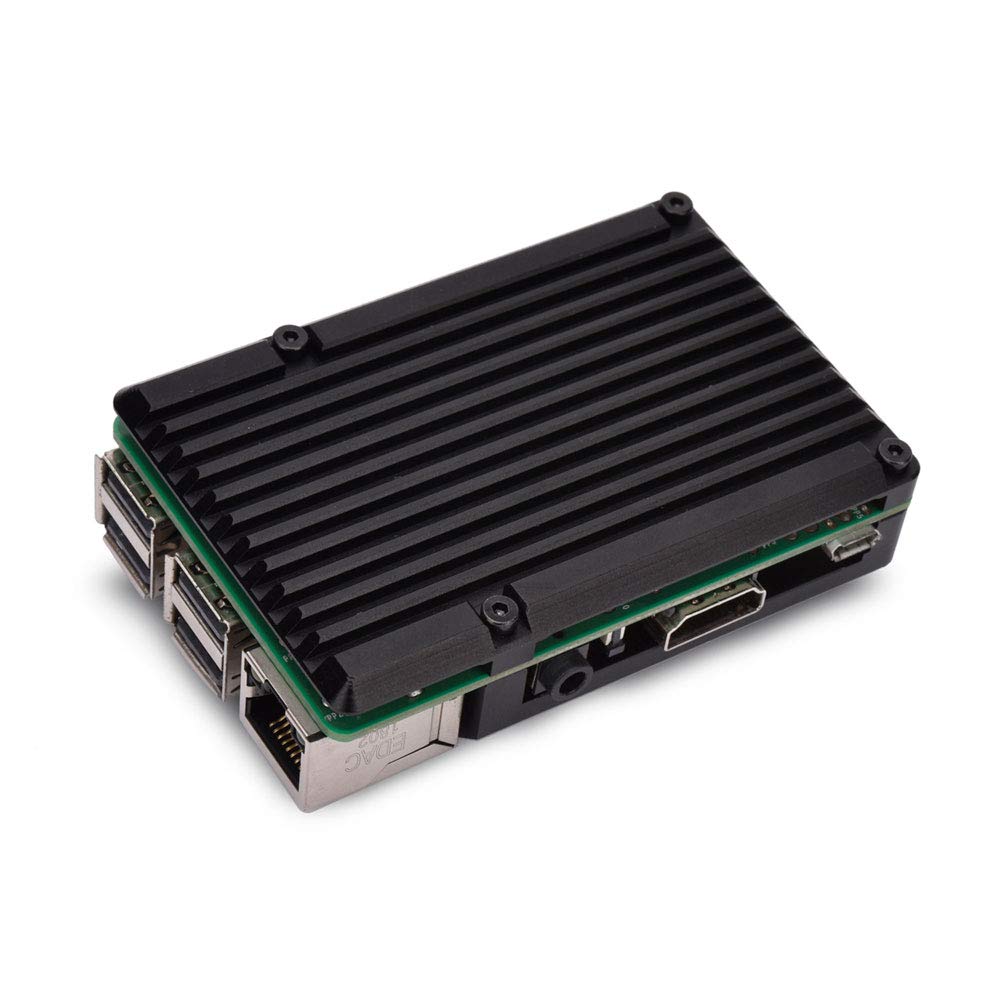 ZkeeShop Aluminum Case Alloy Armor with Cooling Heatsink Compatible for Raspberry Pi 3 Model B，Pi 3 B+，Pi 2 Model B(Not include Raspberry Pi Board) (Without fan) Without fan