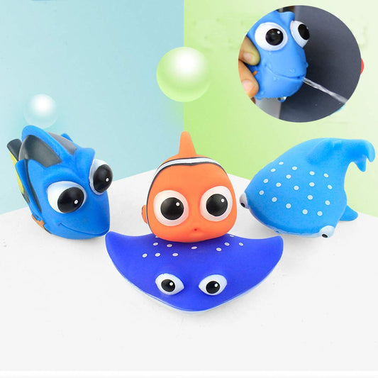 Amdear Finding Dory Nemo Bath Squirters Bath Toys for Baby &Toddler Toys Shower and Swimming 4pcs