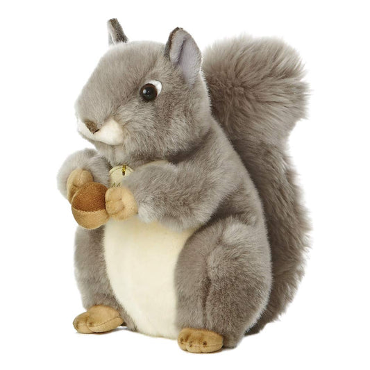 Aurora, 26172, MiYoni Squirrel, 10In, Soft Toy, Grey Single