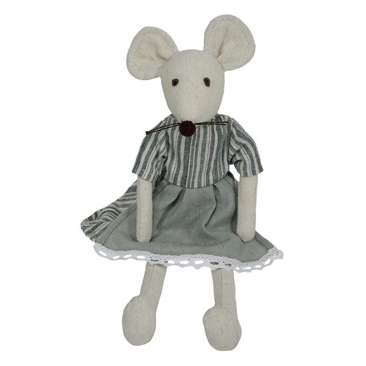 Wilberry - Linen - Mouse in Skirt Soft Toy - WB004225, Purple