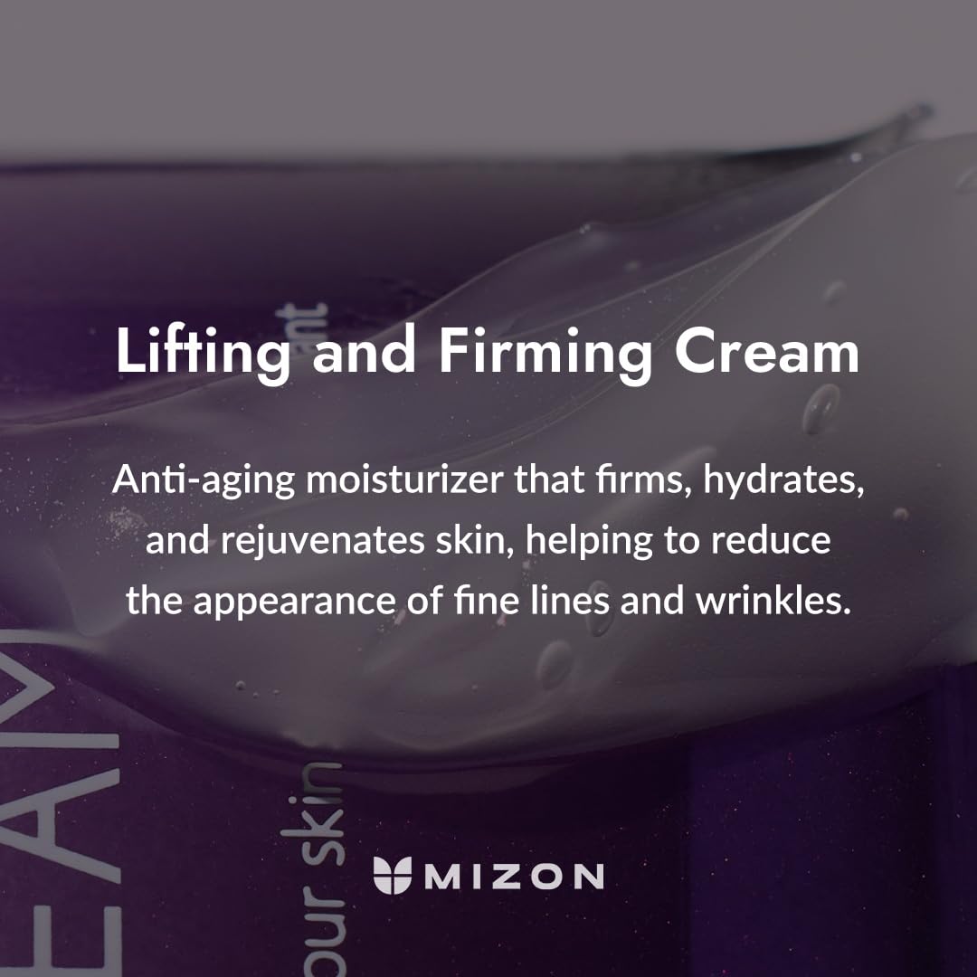 [Mizon] Collagen Power Lifting Cream (75ml) Day and Night Anti-Aging and Intensive Moisturizing, 75% Marine Collagen, Reduce Fine Lines and Age Spots, Korean Skin Care