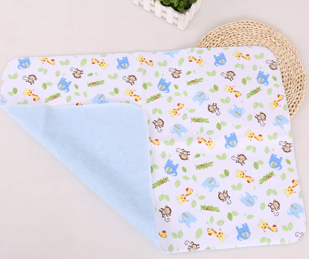 Baby Changing Pad Mat,4 Pack Waterproof Baby Changing Mat Foldable Baby Change Pad 11.8''X17.7'' Reusable Washable Unisex Changing Mat Liners for Indoor,Outdoor,Travel 30x45 cm (Pack of 4)