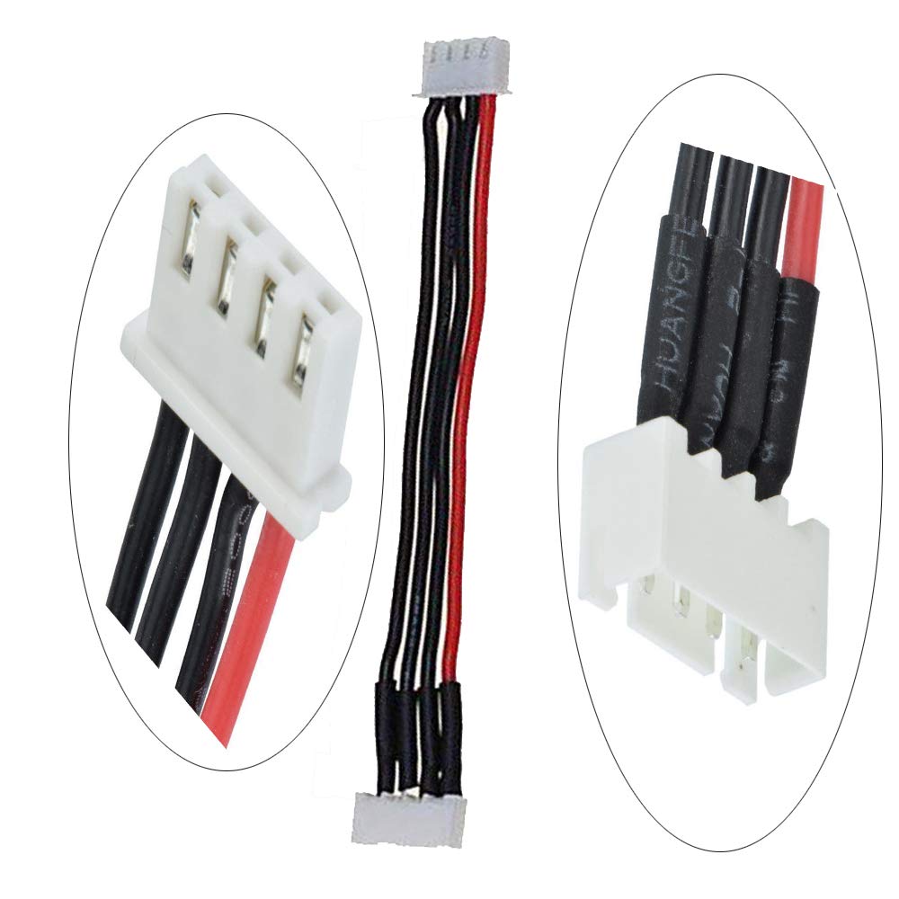 Yiqigou 10 Pcs 5.9in JST-XH 2S 3S 4S 5S 6S Lipo Balance Wire Extension Cable Lead JST-XH Connector Adapter Plug with 15cm 22AWG Silicone Cable (3S)