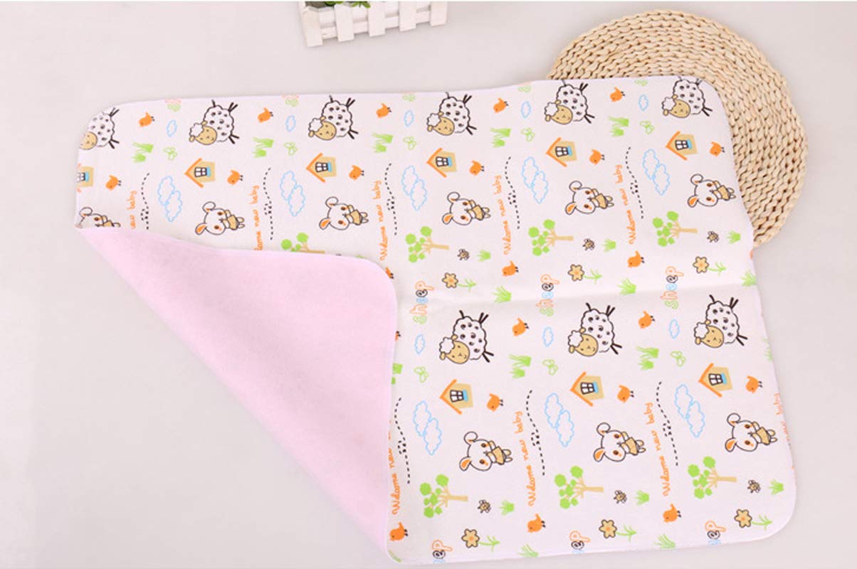 Baby Changing Pad Mat,4 Pack Waterproof Baby Changing Mat Foldable Baby Change Pad 11.8''X17.7'' Reusable Washable Unisex Changing Mat Liners for Indoor,Outdoor,Travel 30x45 cm (Pack of 4)