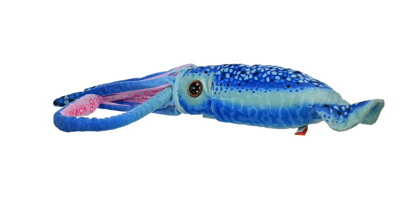 Wild Republic 23548 WR Print Squid Stuffed Animal, Plush Toy, Gifts for Kids