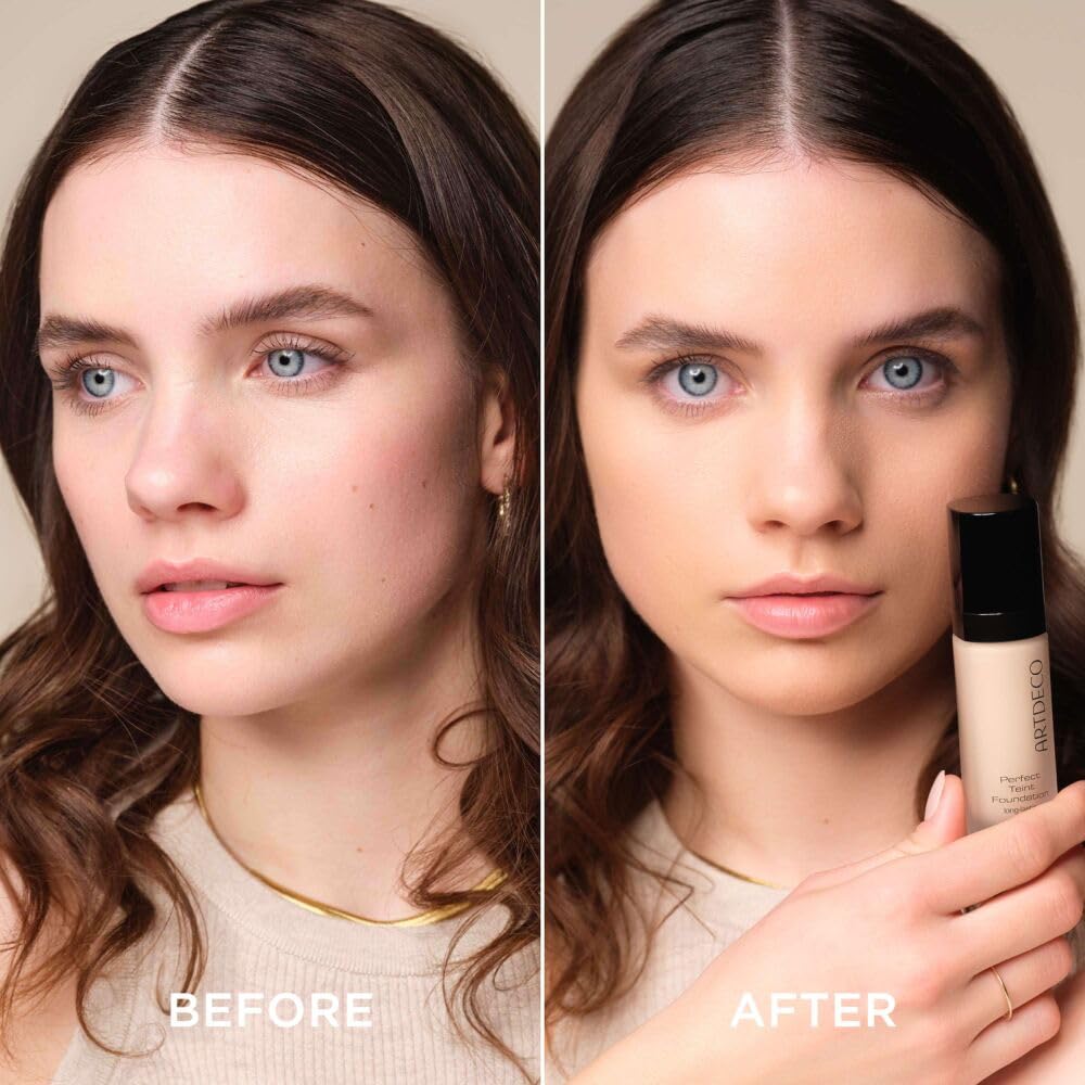 ARTDECO Perfect Teint Foundation - Long-Lasting Liquid Foundation without Oil and No Mask Effect - 1 x 20 ml 12 - Soft Vanilla