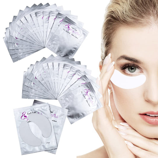 Under Eye Gel Pads 50 Pairs Gel Eye Pads for Lash Eyelash Extensions Lint Free Eye Patches