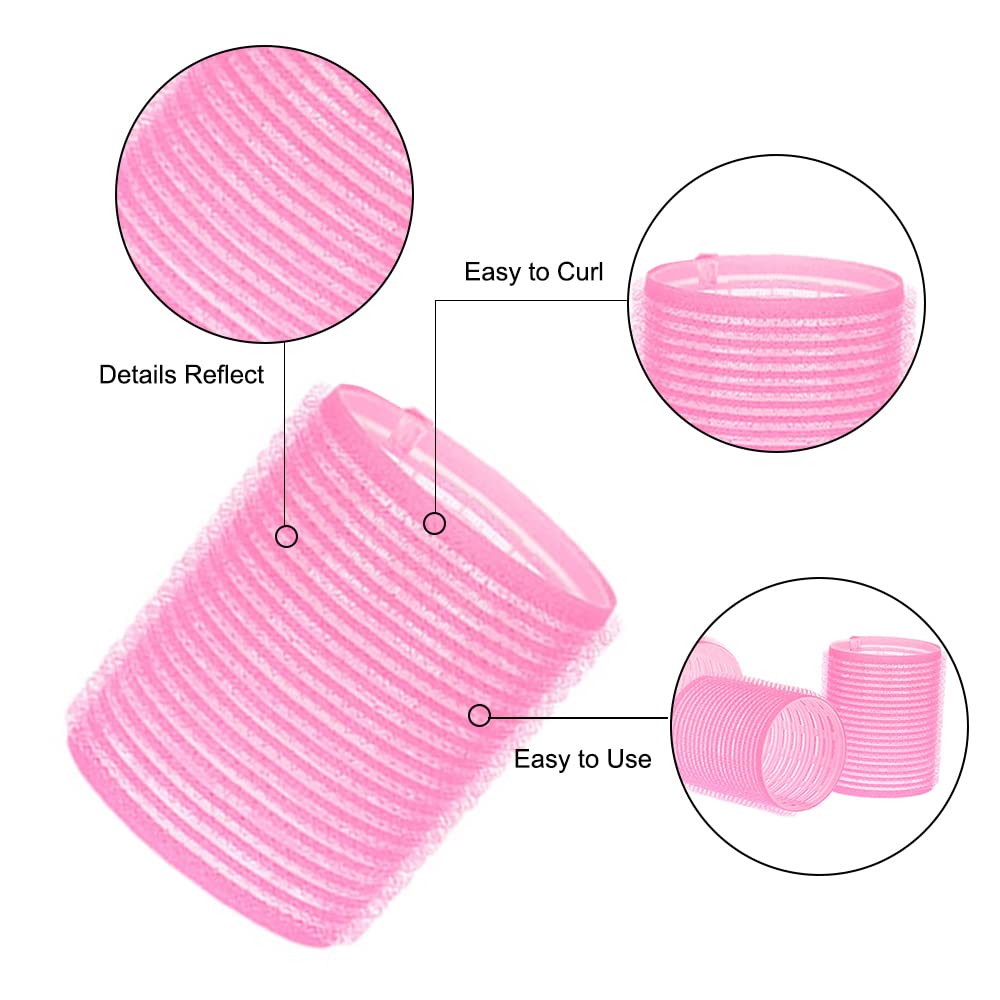 Anself Hair Rollers Self Holding Rollers Gripping Sticky Rollers Self Grip Salon Hairdressing Curlers DIY Curling Tool 10 Packs