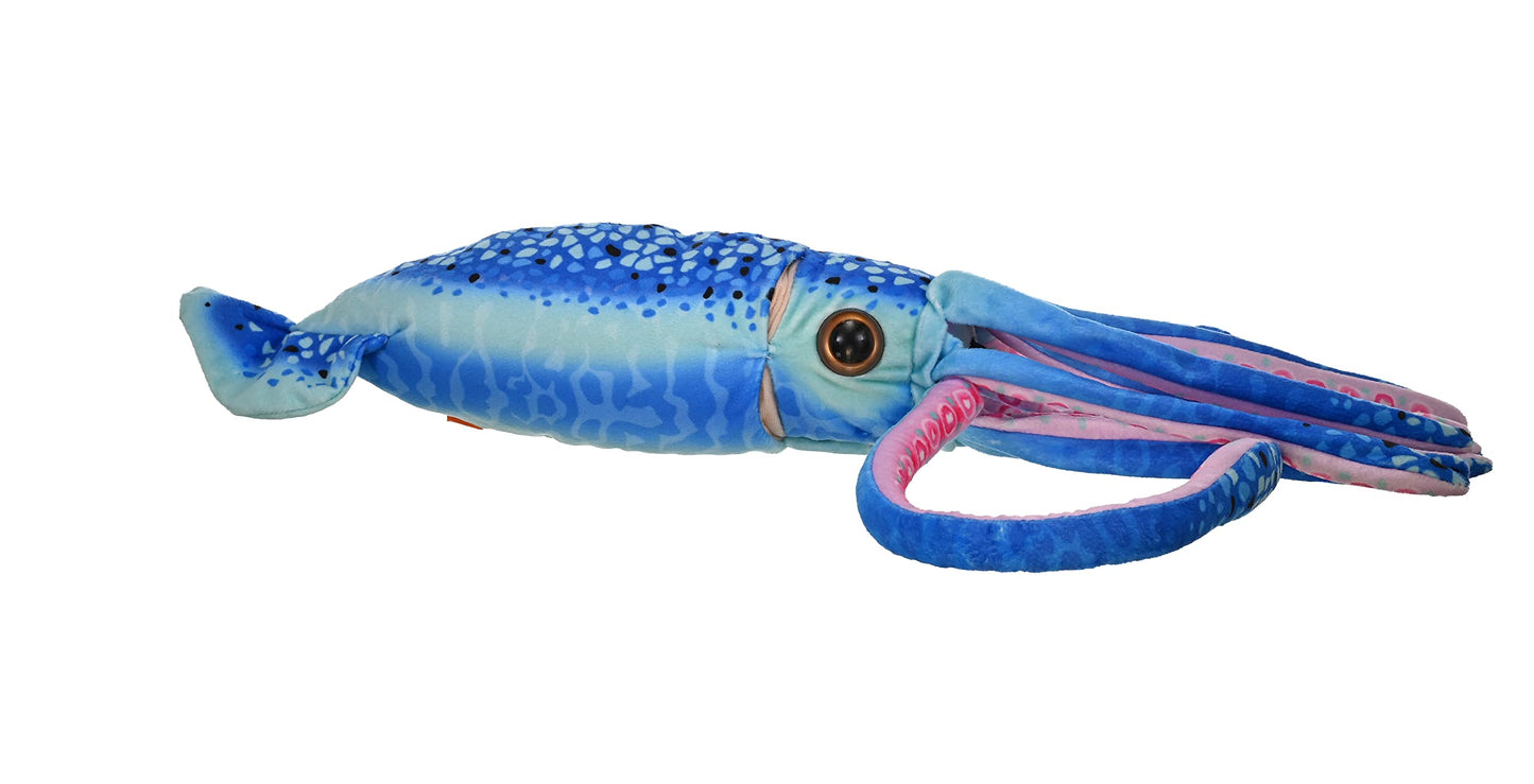 Wild Republic 23548 WR Print Squid Stuffed Animal, Plush Toy, Gifts for Kids