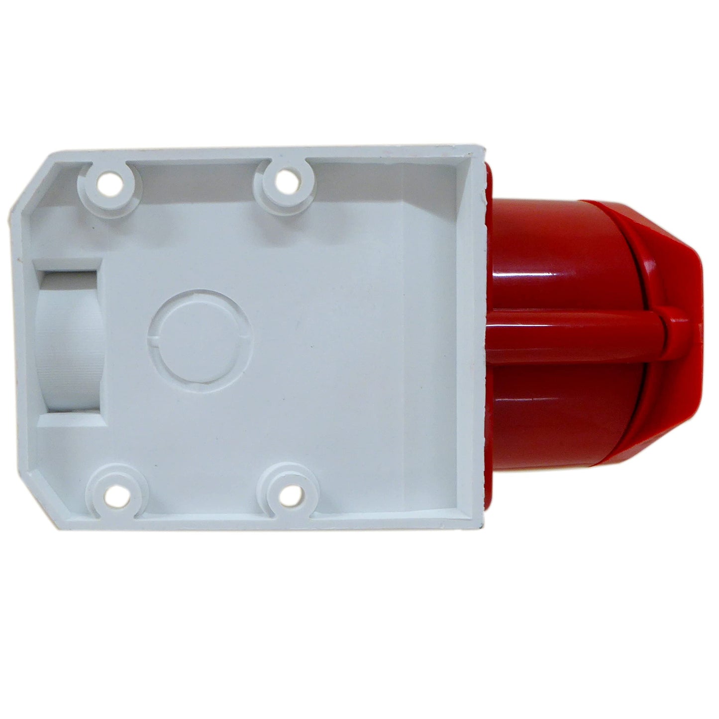 16A Plug and Wall Mount Socket 5 Pin 3 Phase 380-415v Indoor/Outdoor IP44 16 Amp 3P+N+E Red for Power Tools Machinery