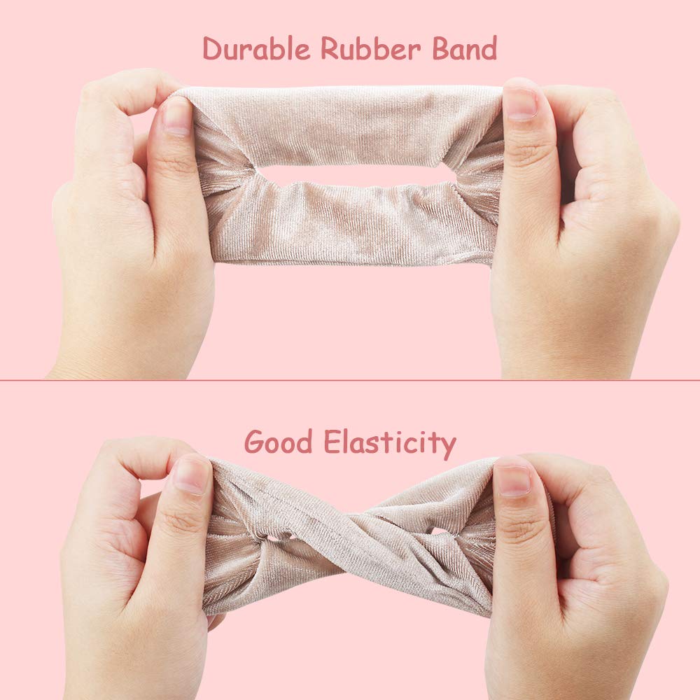 18 Pcs Hair Scrunchies for Women, Blush Theme Hair Scrunchies, Velvet Elastic Hair Bands, Pink Love Scrunchy Hair Ties Soft Ponytail Holders for Women and Girls Hair Accessories(Pink)