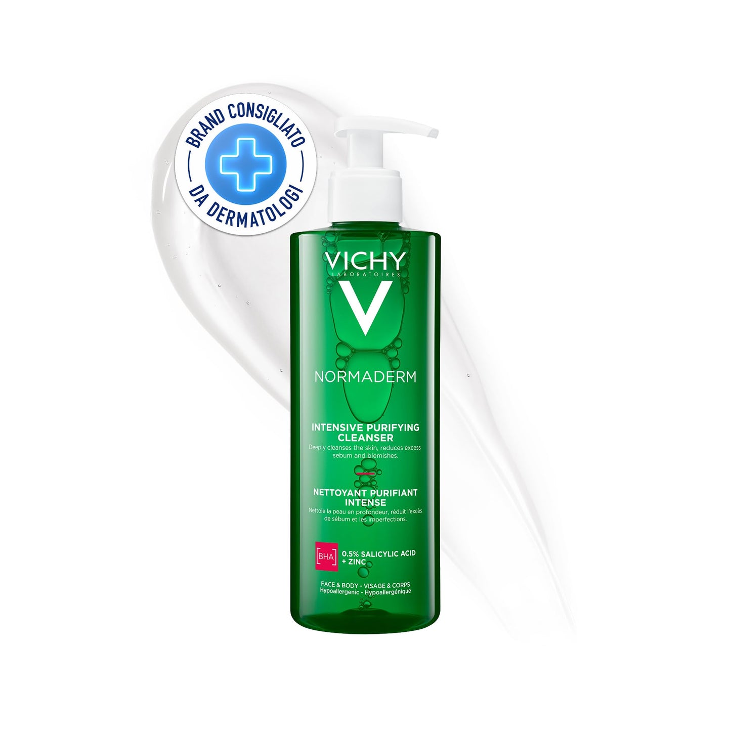 Vichy Normaderm Phytosolution Inten. Purifying Gel 400ml Almond 400 ml (Pack of 1)