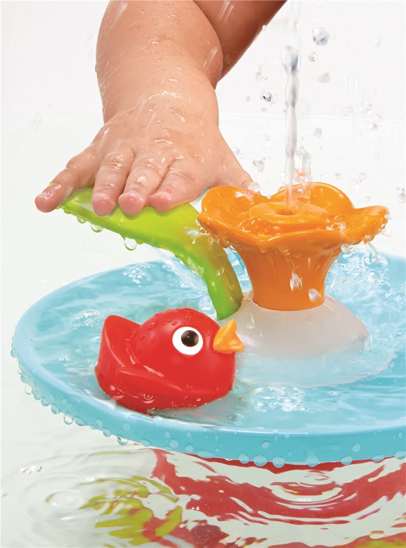 Yookidoo Bath Toy - Magical Duck Race with Auto Fountain, Water Pump, and 4 Racing Ducks. Kids and Toddlers Tub Game.