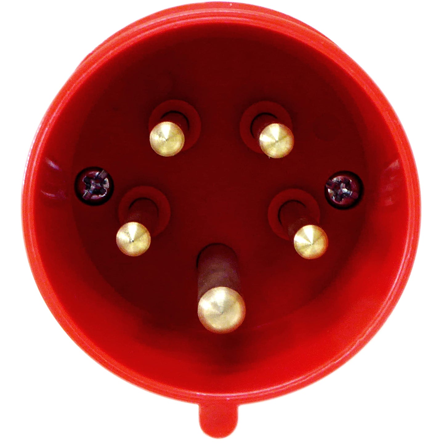 16A Plug and Wall Mount Socket 5 Pin 3 Phase 380-415v Indoor/Outdoor IP44 16 Amp 3P+N+E Red for Power Tools Machinery