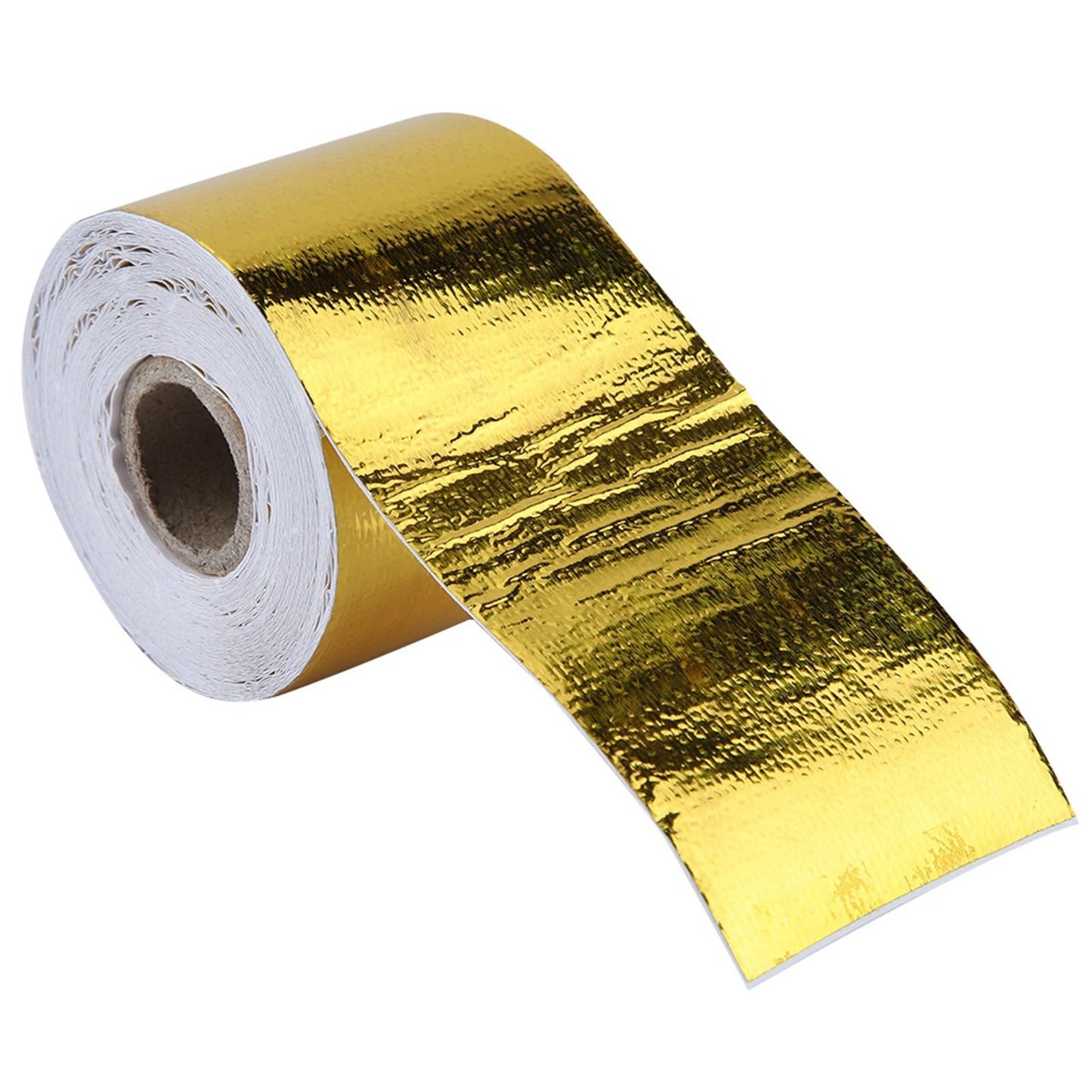 Aramox Adhesive Tape, 1 Roll Golden Car Aluminum Foil Adhesive Tape Adhesive Reflective Heat Shield Wrap Tape (10M*5Cm)