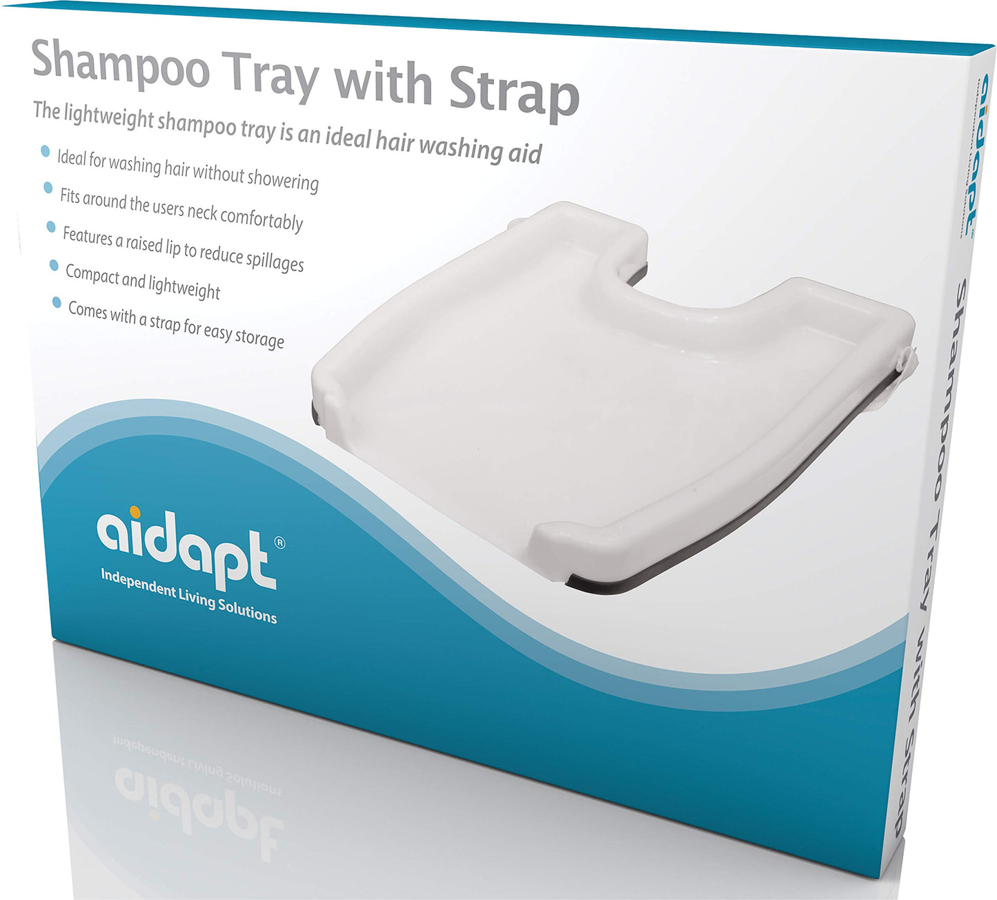 Aidapt Large Portable Deluxe Hair Washing Tray Living Aid for Washing Hair without the use of a Bath or Shower for Elderly, Handicapped, Disabled and Injured