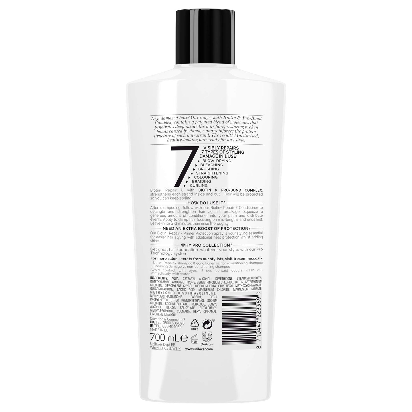 TRESemme Conditioner Biotin+ Repair, 700 ml White 700 ml (Pack of 1)