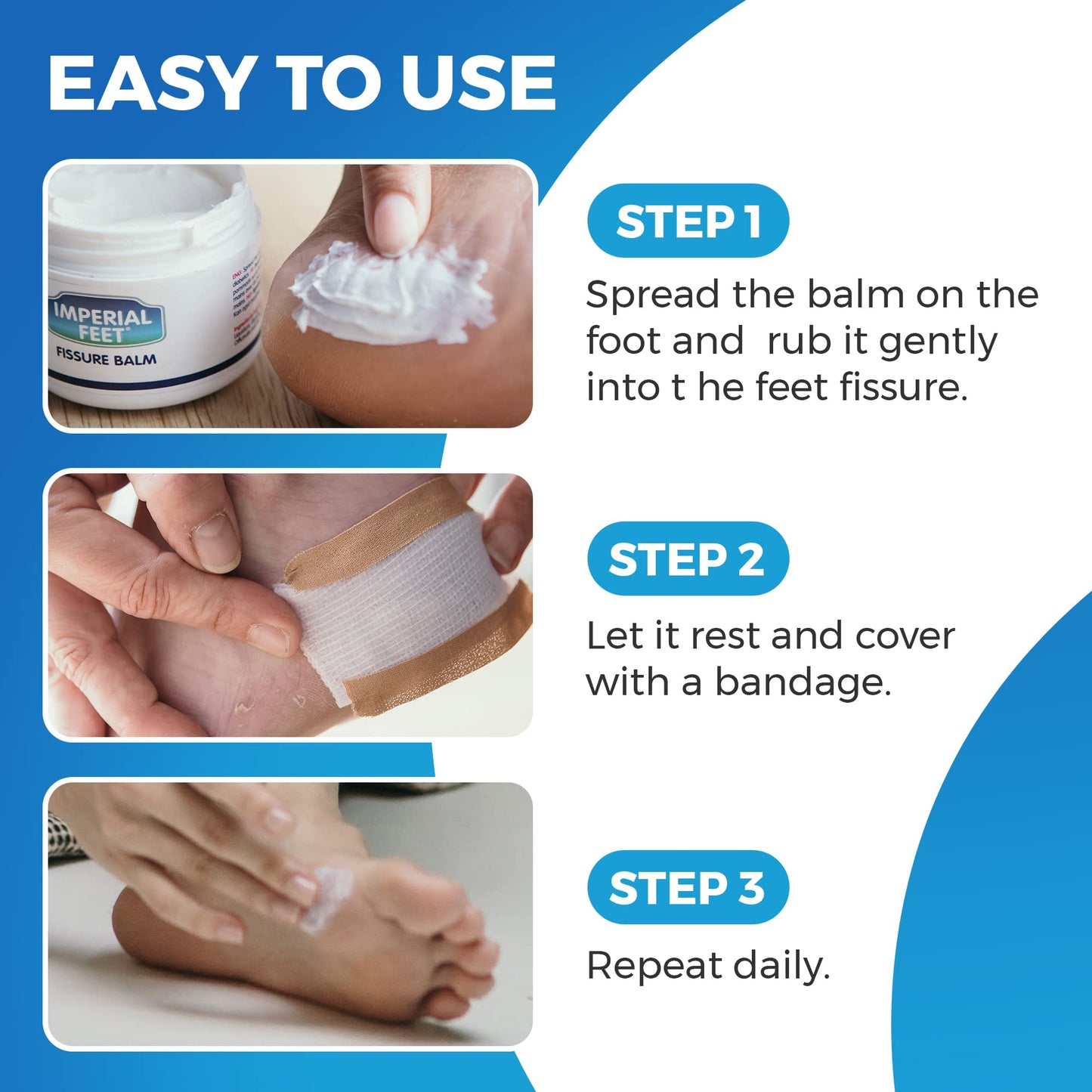 2 in 1 Cracked Heel Repair Cream | XL Moisturiser for Dry Skin Foot Cream | Dry Skin Cream Foot Cream by IMPERIAL FEET