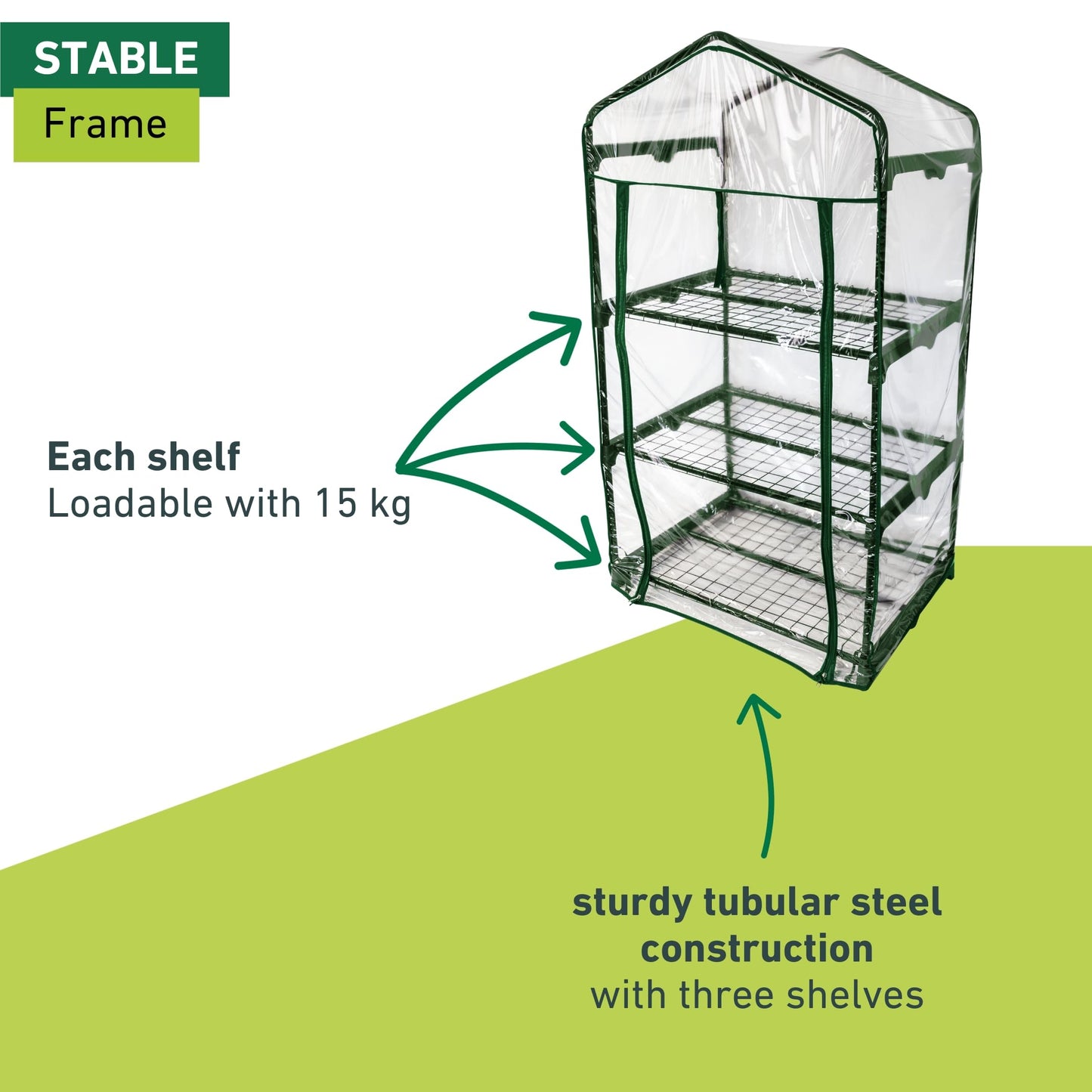 Windhager Balcony Cold Frame Foil Greenhouse for Herbs, Tomatoes etc. 68 x 49 x 128 cm 68 x 49 x 127 cm