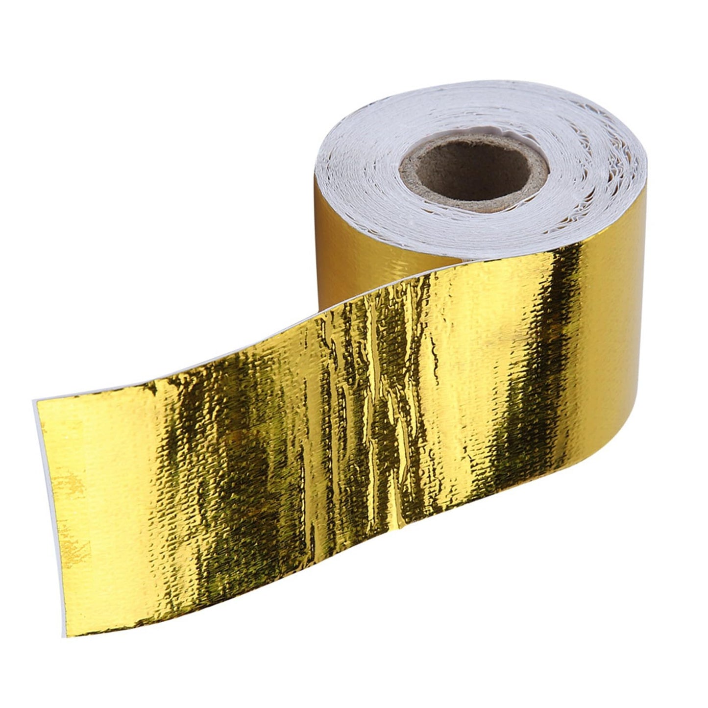 Aramox Adhesive Tape, 1 Roll Golden Car Aluminum Foil Adhesive Tape Adhesive Reflective Heat Shield Wrap Tape (10M*5Cm)