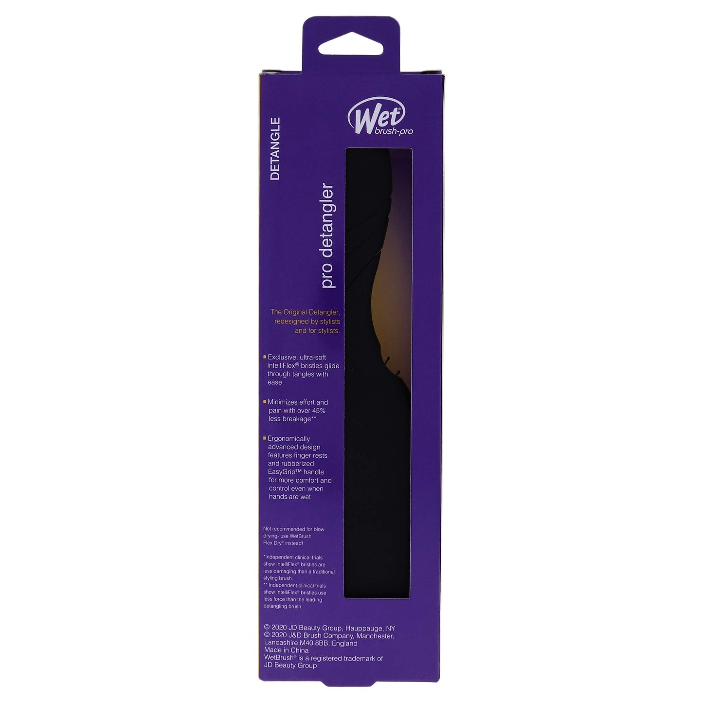 Wet Brush Pro Detangler, Black 1 Count (Pack of 1)