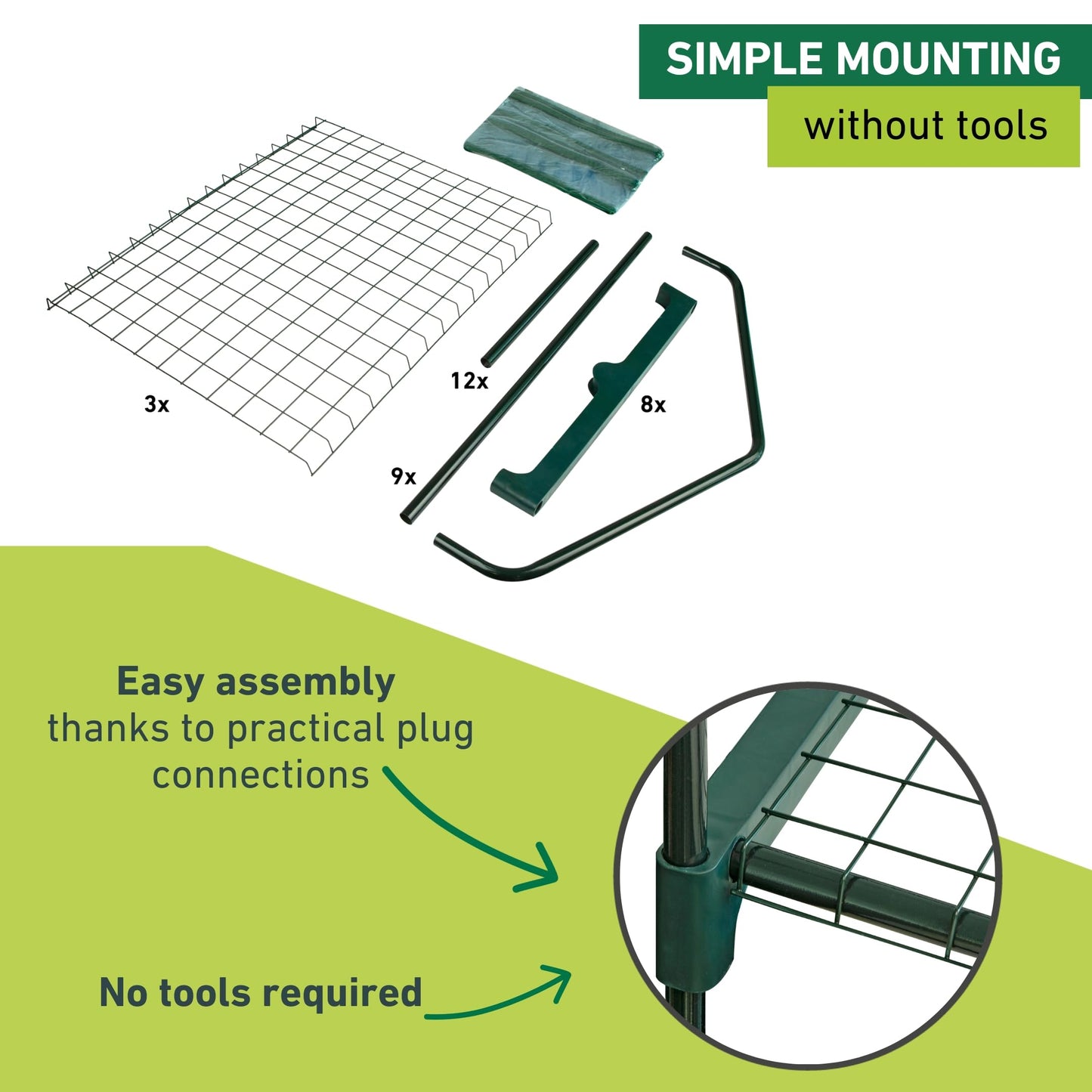 Windhager Balcony Cold Frame Foil Greenhouse for Herbs, Tomatoes etc. 68 x 49 x 128 cm 68 x 49 x 127 cm