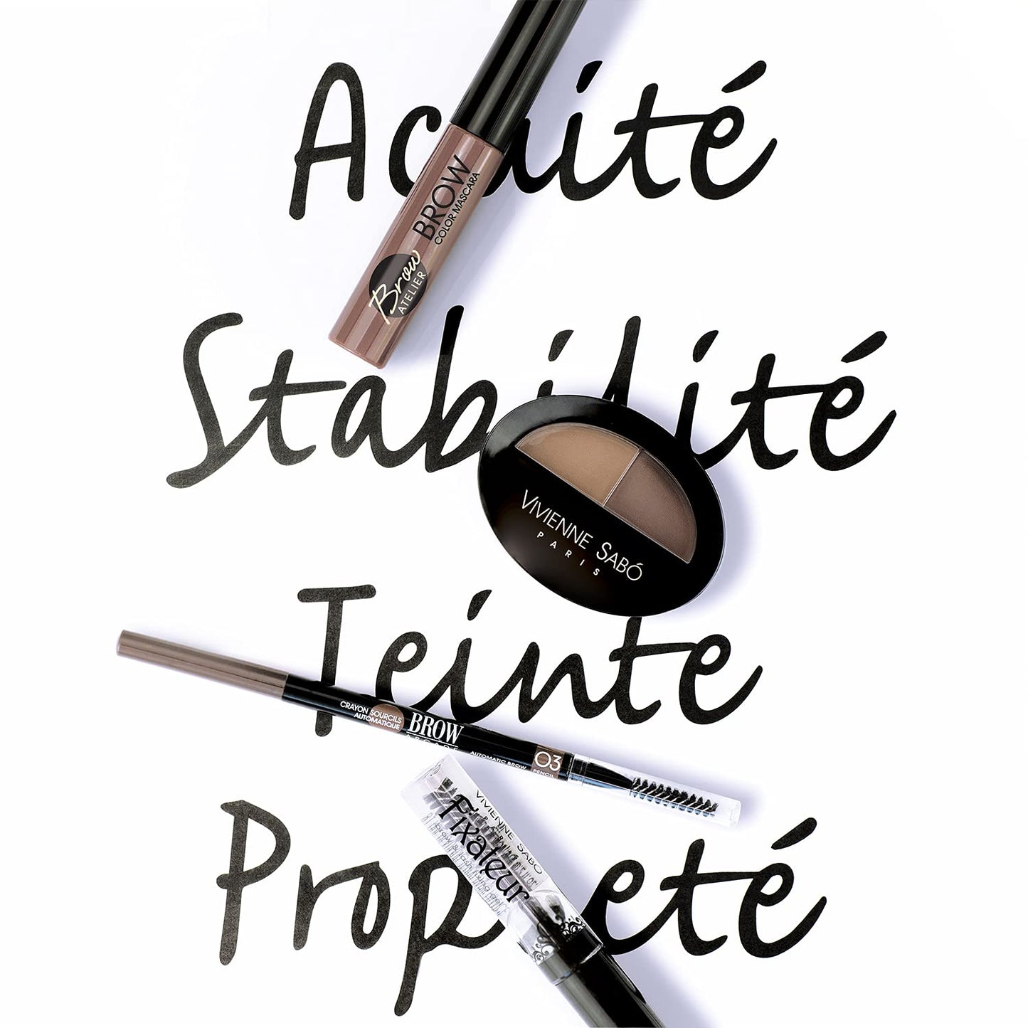 VIVIENNE SABO Automatic Brow Pencil I Eyebrow Pencil Brow Arcade I Colour Brown I for Natural Extending of the Eyebrows