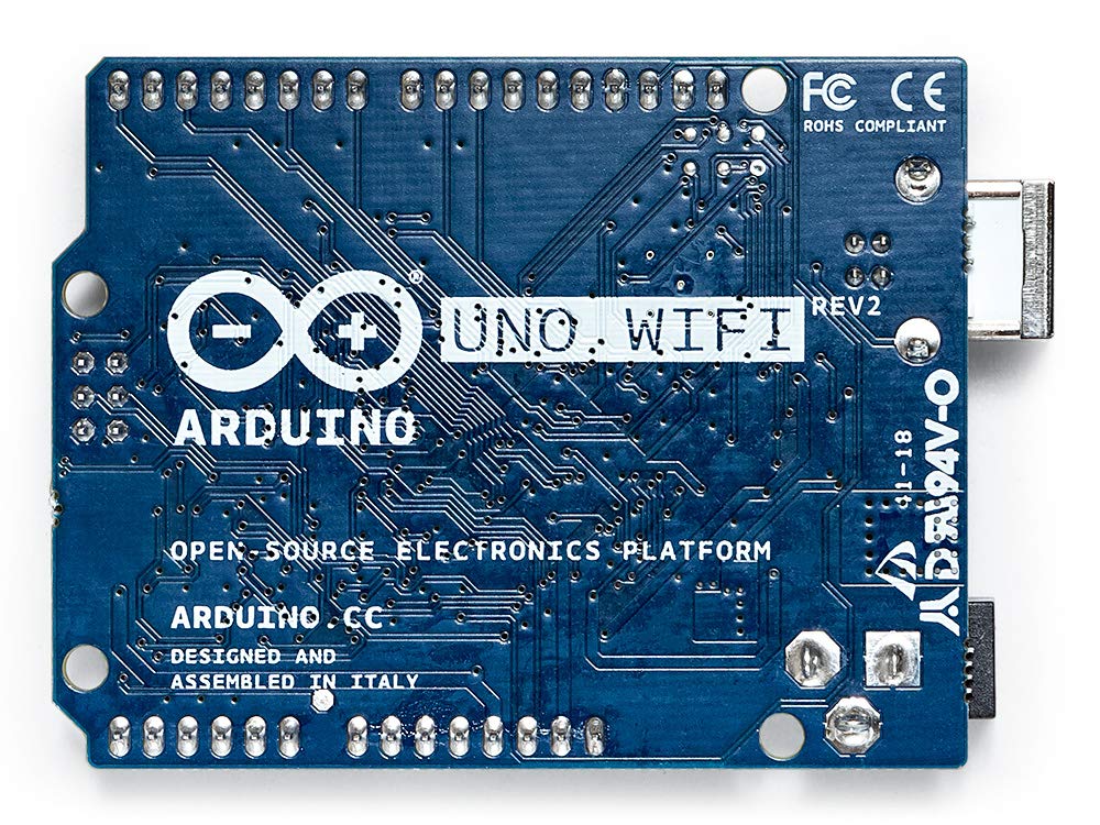 Arduino UNO WiFi Rev.2 [ABX00021] – ATmega4809, WiFi, Bluetooth LE, ECC608 Crypto Chip, IMU Sensor, Ideal for IoT, Sensor Networks & Wireless Communication