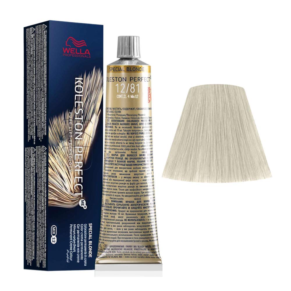 Wella koleston me+ 60ml, Color 12/81 12/81 Special Blonde Pearl Ash 60 ml (Pack of 1)