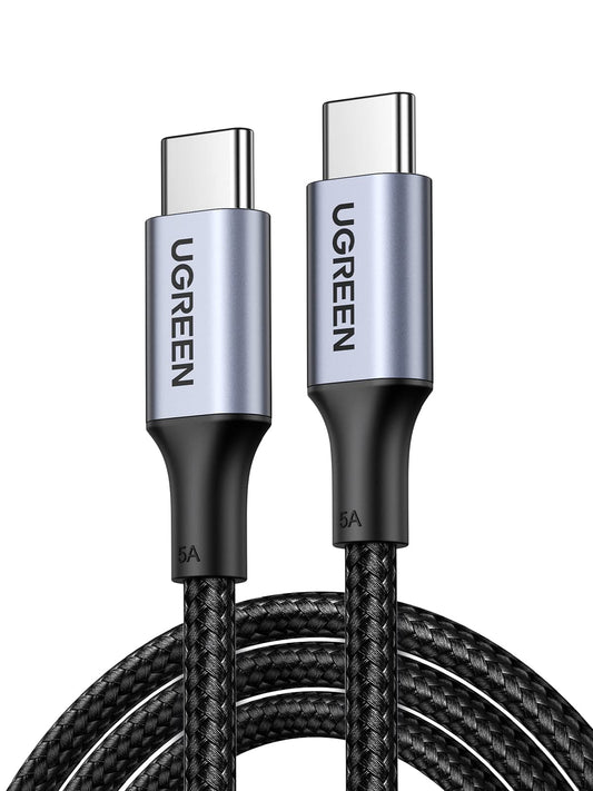 UGREEN USB C to USB C Cable 100W Fast Charge USB Type C to C Cable Compatible with MacBook Pro/Air, iPad Pro 2022, iPhone 16/15, Galaxy S24 S23 Ultra, Huawei P60, Pixel 8 7 (1M) 1.0 Metres