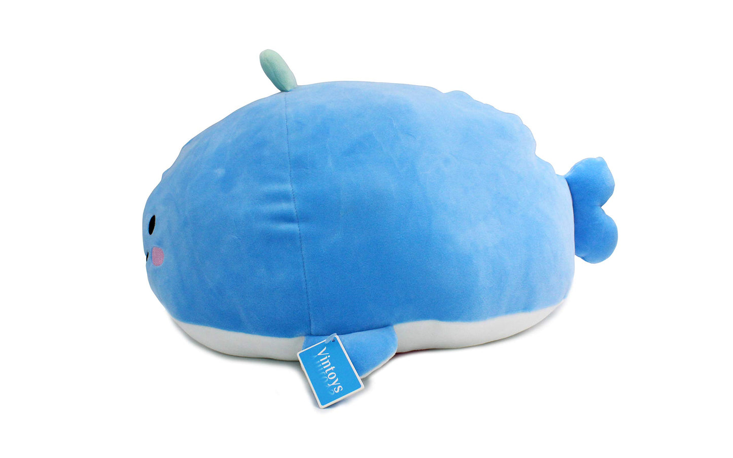 Vintoys Blue Whale Shark Soft Toy Plush Hugging Pillow Animal Fish Plush Toy 17"