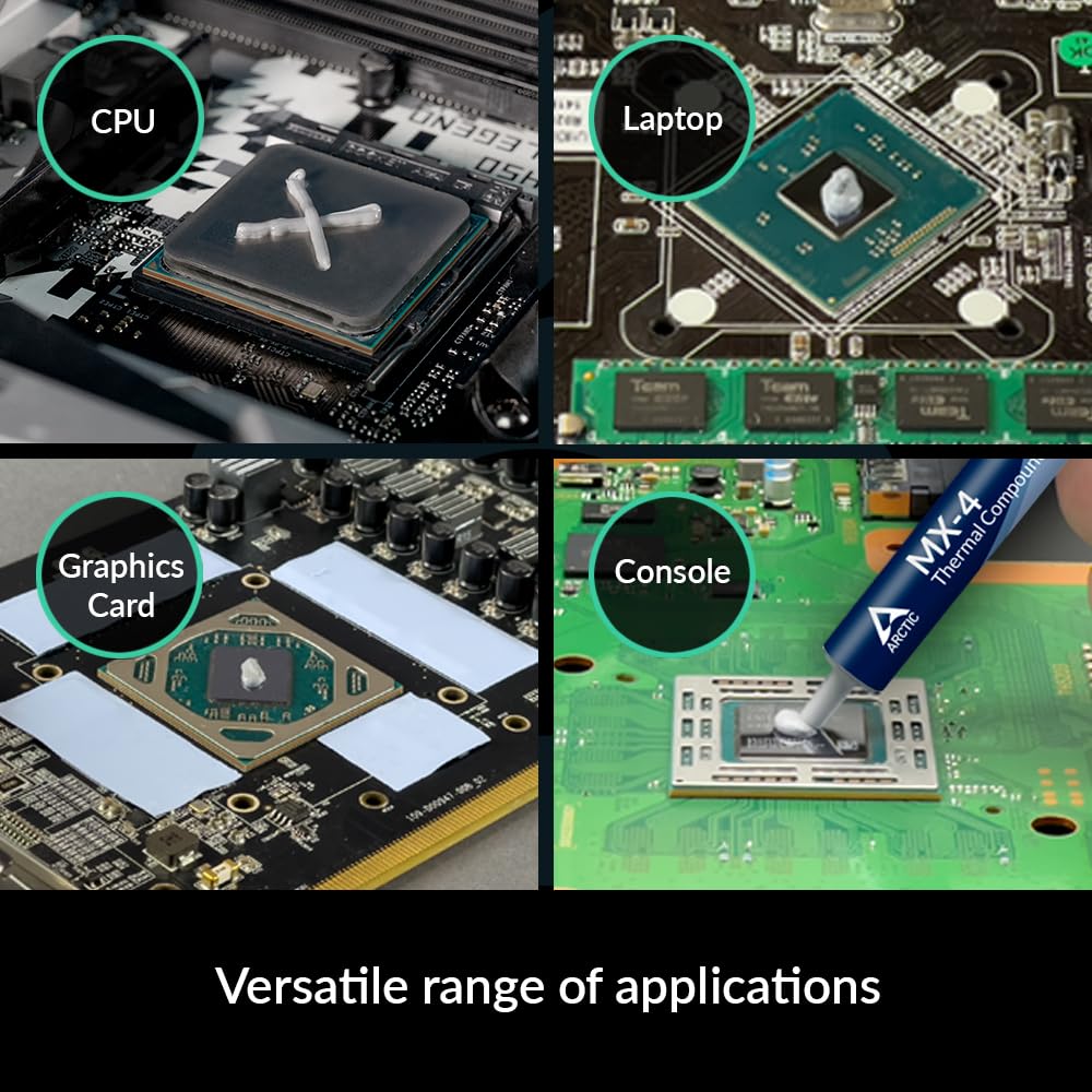 ARCTIC MX-4 (20 g) - Premium Performance Thermal Paste for all processors (CPU, GPU - PC, PS4, XBOX), very high thermal conductivity, long durability, safe application, non-conductive, non-capacitive