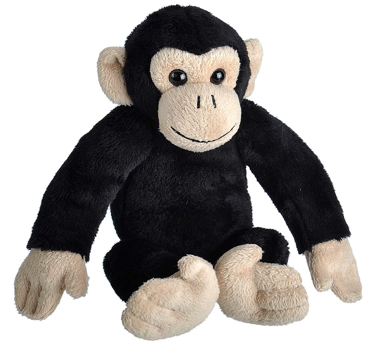 Wild Republic Wild Calls Chimp, Authentic Animal Sound, Stuffed Animal, Eight Inches, Gift for Kids, Plush Toy, Fill is Spun Recycled Water Bottles, 8 Inches, Chimpanzee, Brown