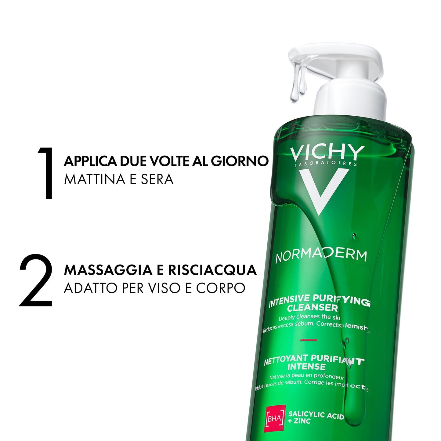 Vichy Normaderm Phytosolution Inten. Purifying Gel 400ml Almond 400 ml (Pack of 1)