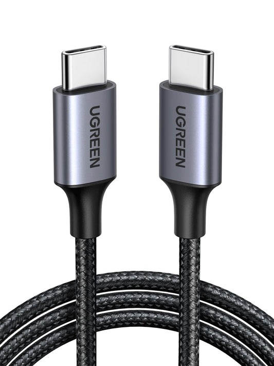 UGREEN USB C to USB-C Charger Cable 60W Type C to C Lead Fast Charging Compatible With iPhone 16/15 Pro Max, Galaxy S24 Ultra, Pixel 9, iPad Pro 2024/Air 5, MacBook Pro (2M) 2 Metres