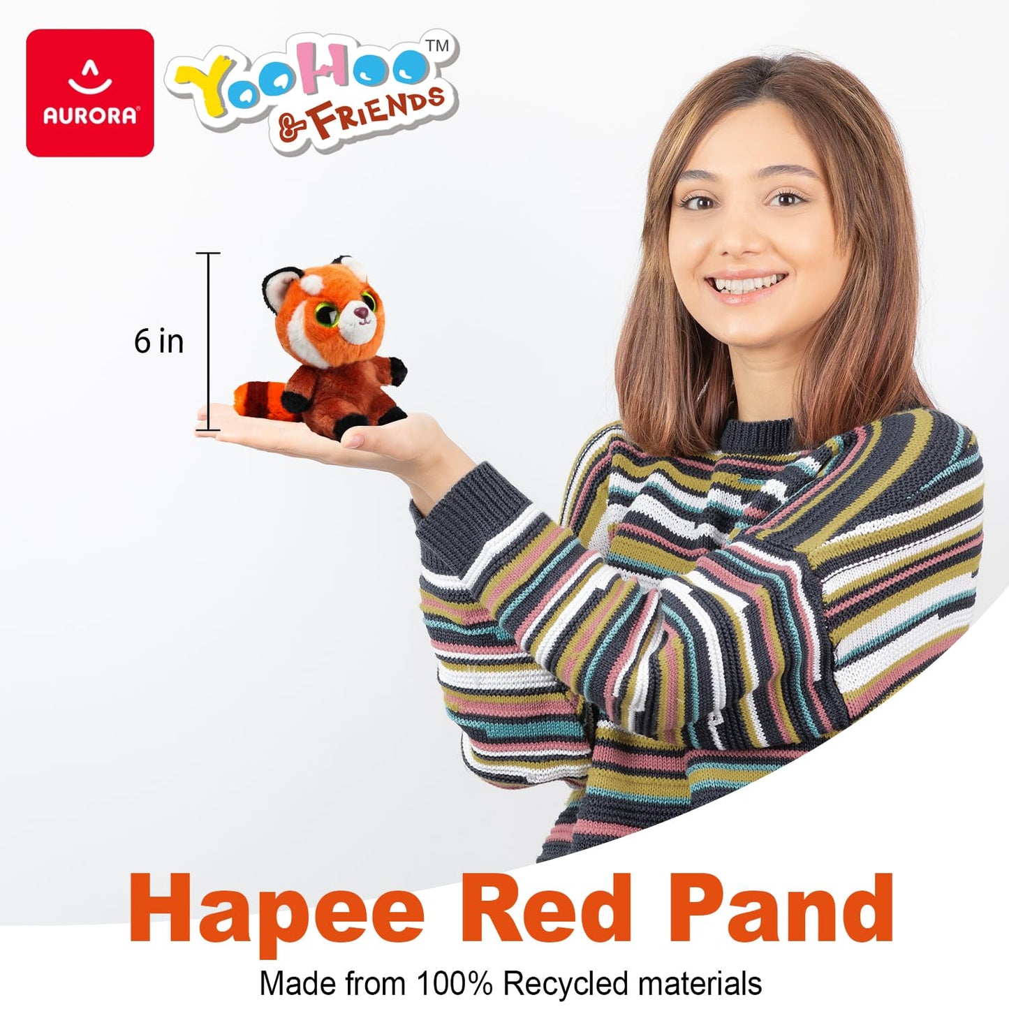 YooHoo Hapee Red Panda 5In 61103 Red