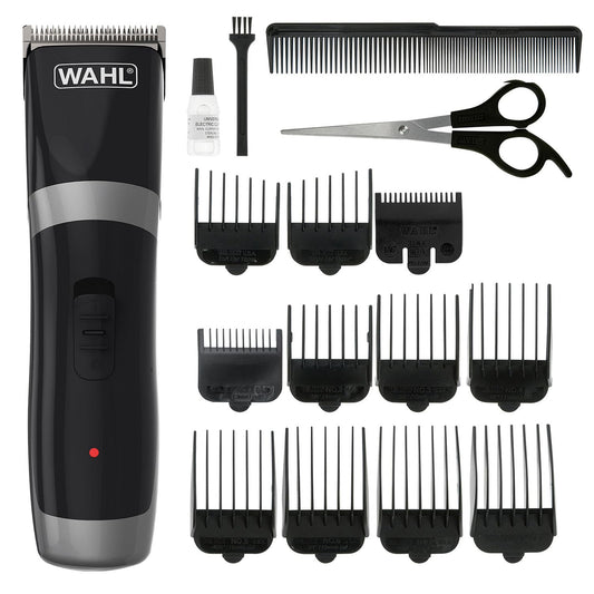 Wahl Cord/Cordless Hair Clipper, Gifts for Him, Rechargeable Cordless Clippers, Clipper Kit for Men, Rinseable Blades, Home Hair Cutting, Clippers with Guide Combs single