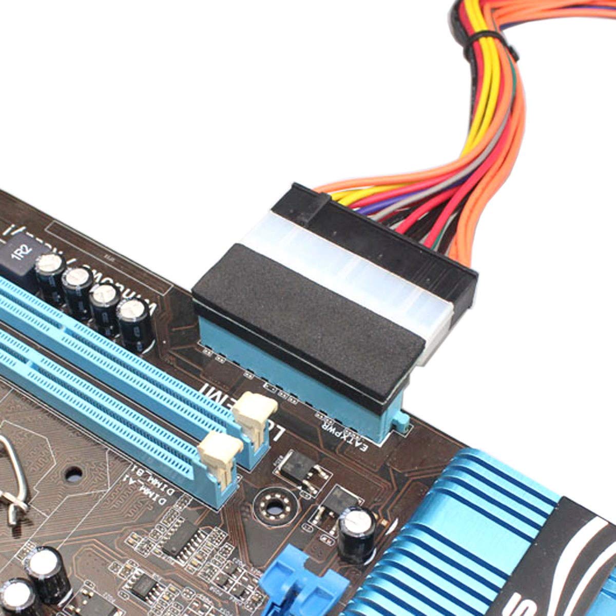 ATX 24Pin Female to 24pin Male 90 Degree Power Adapter Mainboard Motherboard for Desktops PC Supply