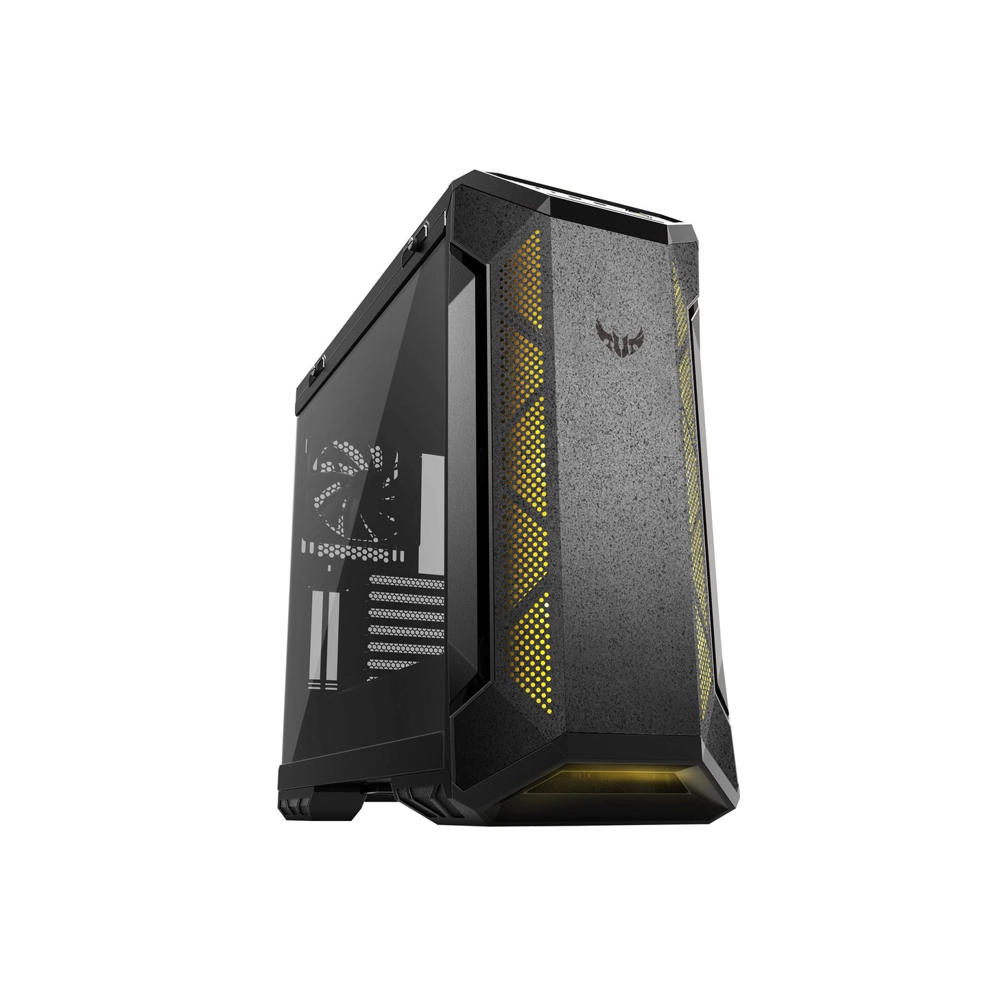 ASUS GT501 TUF EATX Form Factor Gaming Case, 3 x 120 mm Aura RGB Fans, Tempered Glass Side Panel, Metal Front Panel, USB 3.1, Front and Top Reserved Space for Radiators Black TUF Gaming GT501