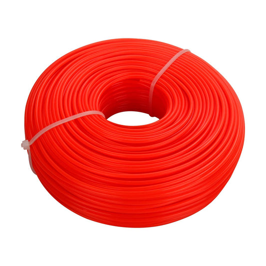 ASelected 2.4mm Nylon Strimmer Line Cord 100m Heavy Duty Strimming Wire for Garden Grass Strimmers Electric - Orange