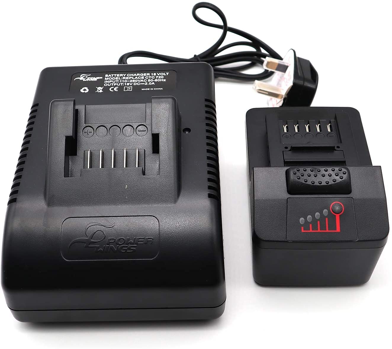 18V 4000mAh 4,0Ah CTB8185 CTB7185 CTB8187 Replace Power Battery with LED Indicator and CTC720 Charger,Compatible with for Snap on CTC720 CT7850 CTL7850 CT8810 CDR7850H CTB8185 CTB8185+Charger