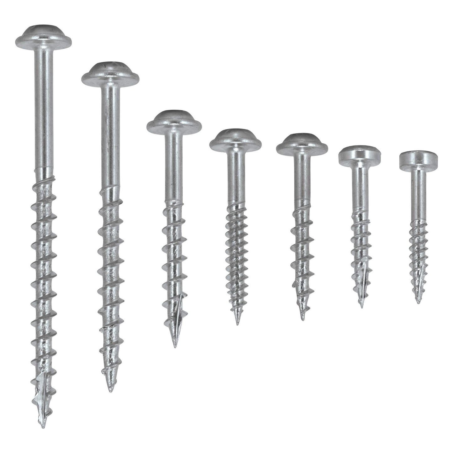 Trend Pocket Hole Screws For Hard & Softwoods, Assortment Pack Of 850, Self-Tapping Zinc Coated Square Drive Screws In Carry Case, PH/SCW/PK1 Assortment x 850pk