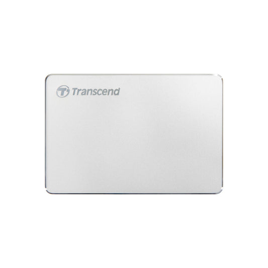 Transcend 2 TB USB Type-C, 3.1 Gen 1 Portable Hard Drive - StoreJet TS2TSJ25C3S Silver